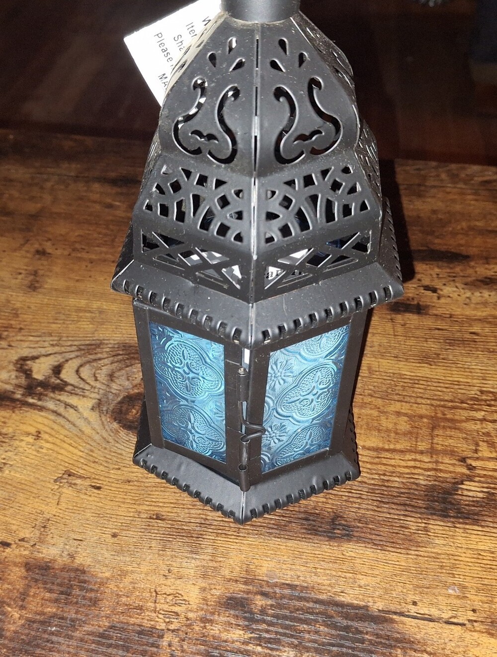 New In Box Hanging Glass Candle Holder